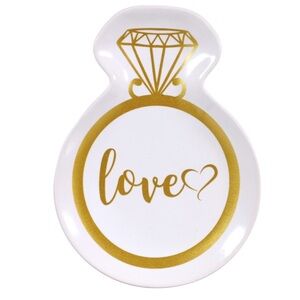 Wedding ring Love ring holder Trinket tray